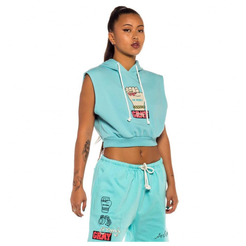 Grimey Γυναικεία αμάνικη μπλούζα Day Dreamer Girl Sleeveless Hoodie